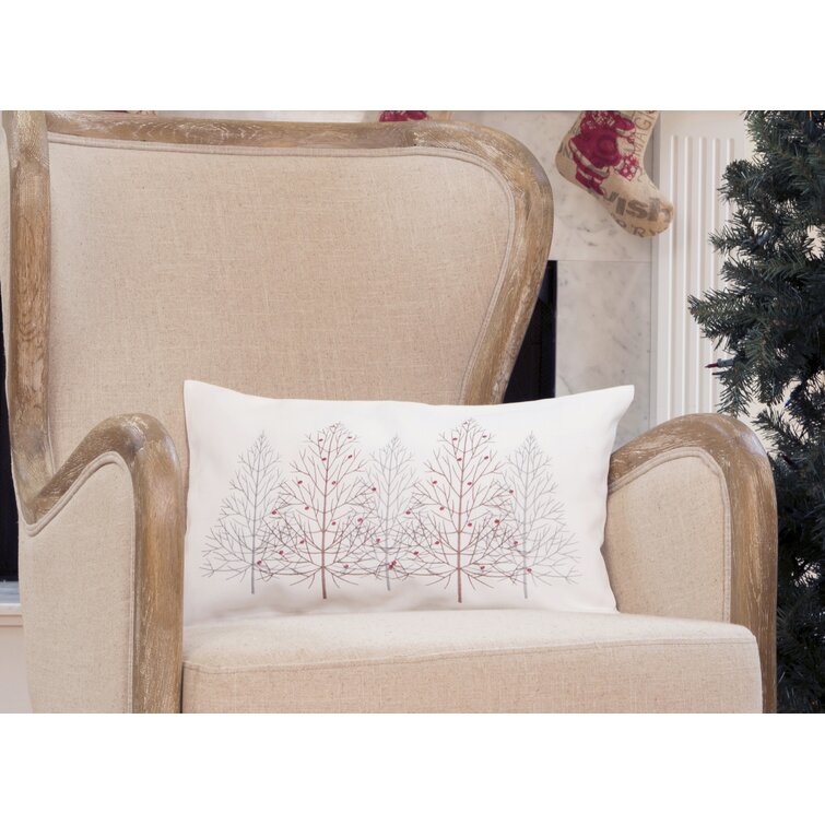 White christmas throw discount pillows